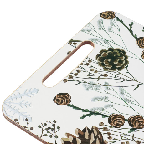 Доска разделочная из фанеры, 21x19,5x0,6см, "Новый год", 5 дизайнов