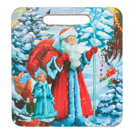 Доска разделочная из фанеры, 21x19,5x0,6см, "Новый год", 5 дизайнов