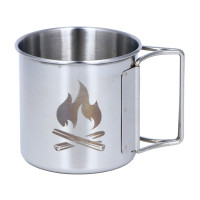 РУССО ТУРИСТО Кружка туристическая, нерж. сталь, 7,5х7см