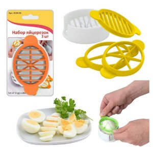 Яйцерезка (набор 3шт) микс VL53-21 Мультидом