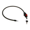 Замок велосипедный тм BY SPORT, противоугонный, тросовый, 680х11,5мм, металл, пластик, 3 цвета