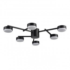 LUMION 8186/6C COMFI LN25 черн., мет. люстра LED GX53 6x7W 220V DABRA