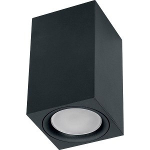 Feron св-к накл. спот GU10 ML1744 35W IP20 черный металл 60x60x100 41198