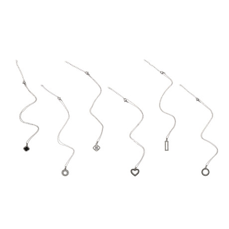 Цепочка с подвеской, 40 см, сплав, 6 дизайнов, БЖ25-31