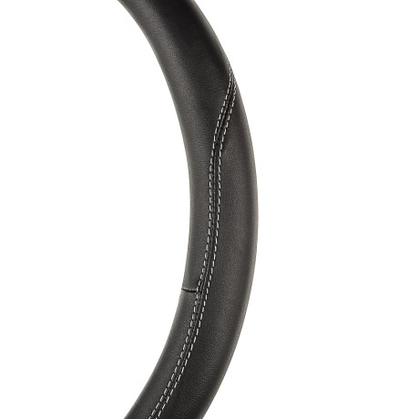 ЕРМАК Оплетка руля, экокожа, со вставками "нубук", черный, разм. (М)