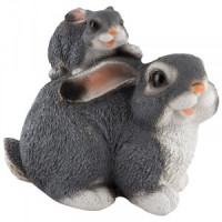 Фигурка садовая Два зайца H-19см 169391