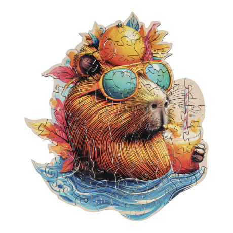 Пазл фигурный в ассортименте, 19х14,5х5см, ХДФ, бумага, 4 дизайна