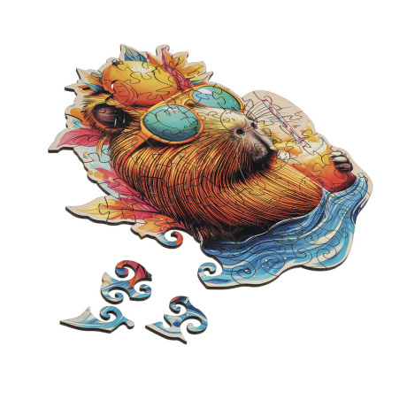 Пазл фигурный в ассортименте, 19х14,5х5см, ХДФ, бумага, 4 дизайна