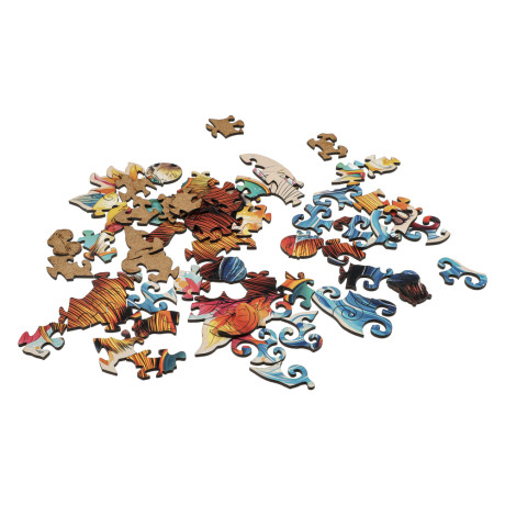 Пазл фигурный в ассортименте, 19х14,5х5см, ХДФ, бумага, 4 дизайна