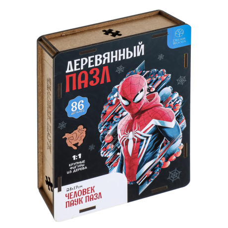 Пазл фигурный в ассортименте, 19х14,5х5см, ХДФ, бумага, 4 дизайна