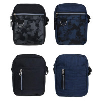 Сумка мужская на длинном ремне тм ЮL Глео, ПЭ, 18х14х6см, 2 дизайна,2 цвета, КЖС24-06