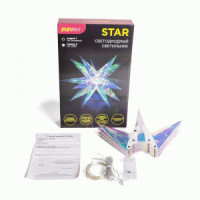 Фигура новогодняя св/д «Star модель 1» хол.белый, 1,5W 0,5А 5V 30см, USB гирлянда в/к, 2xAA, Funray