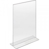 Ценникодержатель настольный двустороннийА4 вертикальный 420768