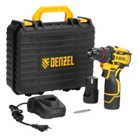 Дрель-шуруповерт аккумуляторная бесщет. CDH-BL-12, Li-Ion, 12 В Denzel