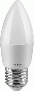 ОНЛАЙТ свеча C37 E27 12W(900lm) 2700K 2K38x108 OLL-C37-12-230-2.7K-E27-FR 90057