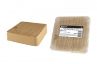 TDM коробка распред. 75х75х20 мм ОУ IP40 сосна, с клемн. колодкой, инд. штрихкод (100!) SQ1401-0404