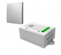 R+C Кинетик НАБОР:выкл. беспровод. эн/независим. ОУ 1 кл. 600W ES2154 бел. IP67+контрол. ERC302 IP20