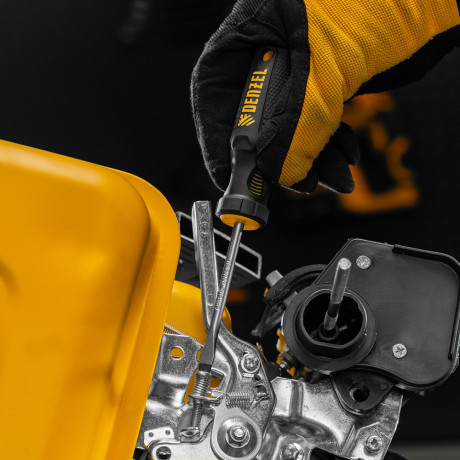 Отвертка SL5x75 мм, CrV, трехкомпонентная рукоятка Denzel