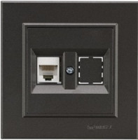 Makel Karea роз. компьют. СУ 1 мест. дымч. (RJ45) 56050035