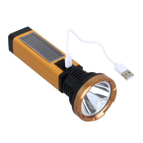 ЕРМАК Фонарь ручной, LED+COB, 1200мАч, 4 режима, 6х17см