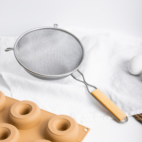 VETTA Ретро Сито с ободом и ручкой 21см, двойная сеть, нерж.сталь