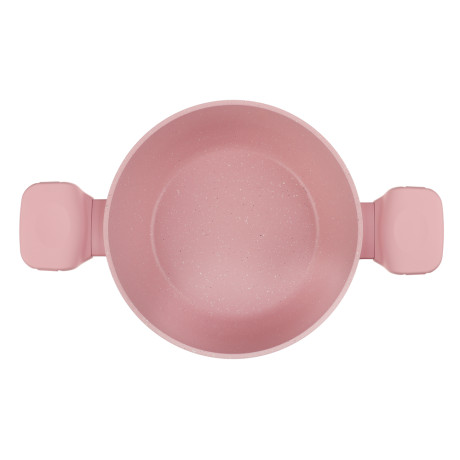 Кастрюля тм SATOSHI Ботаника 2,3л, d20х9см, антипригарное покрытие мрамор, индукция, 3 цвета