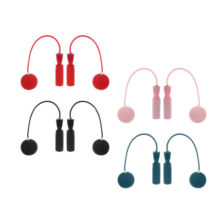 Скакалка беспроводная тм BY SPORT, d5мм, утяжелители d6,5см, 608Z, PP, PVC, EVA, 4 цвета