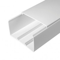 Промрукав Кабель-канал белый 2-й замок в п/э 100х60 (16м/уп) 0610061