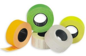 этикет лента 22х12 оранж волна 1000шт/рул 10рул/уп 72145