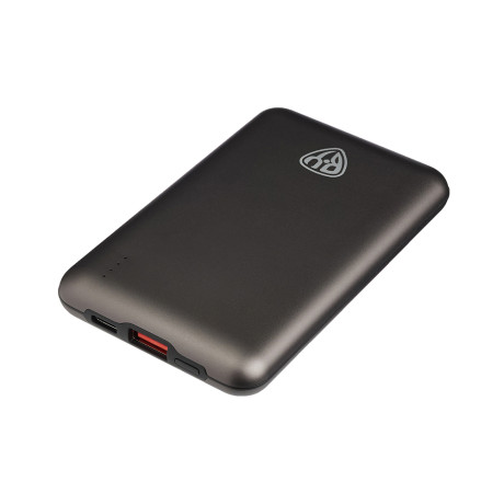 BY Аккумулятор мобильный, 10000мАч, USB/Type-C, Быстрая зарядка QC4.0+PD, 5А, корпус метал, серый