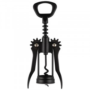 Штопор с ручками CLASSICO NERO нерж сталь черн, карт подвес 105275 Mallony