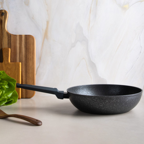 SATOSHI Гардан Вок литой d28см, антипригарное покрытие мрамор, индукция