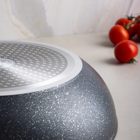 SATOSHI Гардан Вок литой d28см, антипригарное покрытие мрамор, индукция