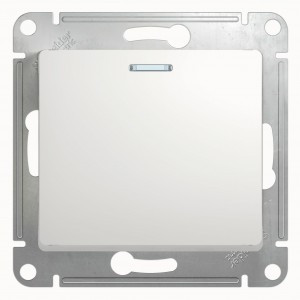 Systeme Electric GLOSSA мех. выкл. СУ 1 кл. бел. (пл.осн., инд.) GSL000113 (20!)