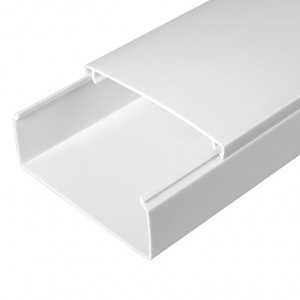 Промрукав Кабель-канал белый 2-й замок в п/э 100х40 (24м/уп) цена за 1м 0510041