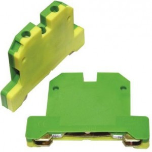 EKF Колодка клеммная ЕК-6/40 JXB земля (аналог БЗН)  plc-ek-6/40