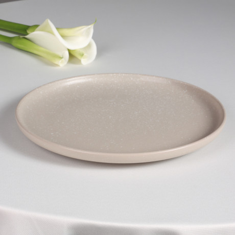 MILLIMI Тарелка подстановочная 26.5х2.8см, керамика, бежевый