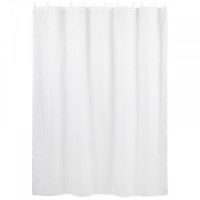 Штора для ванной комнаты полиэстер 180*180см,12 колец,белая,SC-PE-28,108874/Рыжий кот