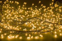 Гирлянда-нить "Мишура" 288LED желтый 3м, d(шарика)=1см, IP20, соед. 10 мод. 18W 303-601 Neon Night