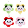 ИГРОЛЕНД Брелок мягкий "Панда на цветочке" с подвесом, 12 см, полиэстер, 4 цвета