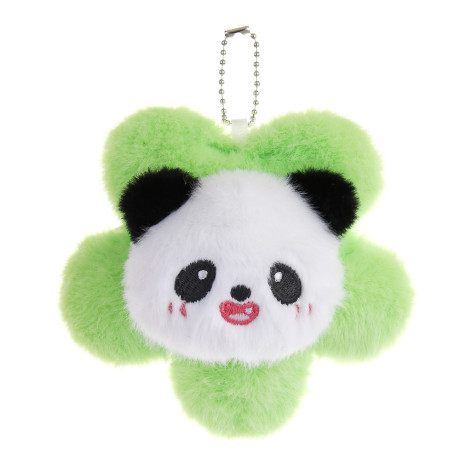 ИГРОЛЕНД Брелок мягкий "Панда на цветочке" с подвесом, 12 см, полиэстер, 4 цвета