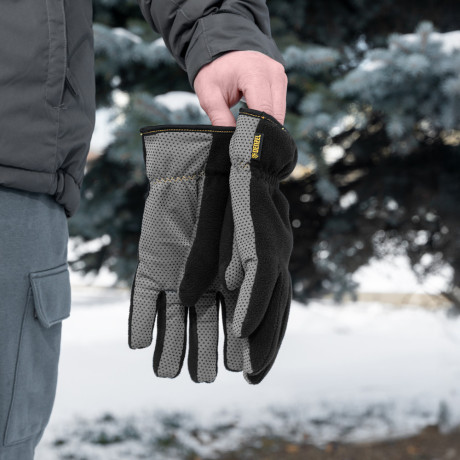 Перчатки универсальные, двойные, ПВХ нанесение, размер 9 Denzel