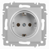 ЭРА Intro Accent мех. роз. СУ 1 мест. (земля), 16А 250В, алюминий 6-202-03
