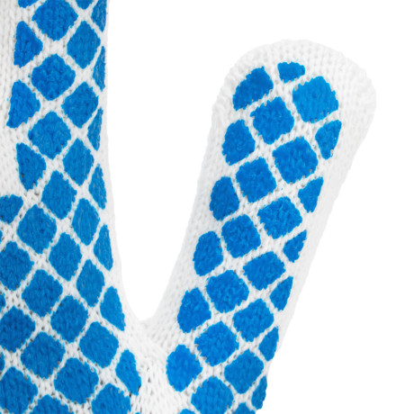 Перчатки х/б, ПВХ покрытие, шахматный облив, 10 класс