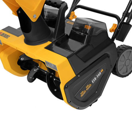 Снегоуборочная машина аккумуляторная, ESB-560Li, 560 мм, 40В, 2 АКБ 5 Ач, ЗУ, метал. шнек Denzel