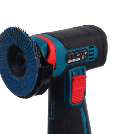 РОКОТ Аккумуляторная мини УШМ 12в, 2акб, пластиковый кейс, зарядное устройство, 7 дисков в компл.