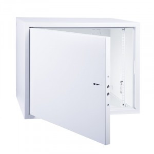 REXANT 19" Настенный шкаф "АНТИВАНДАЛЬНЫЙ" распашной 14U 600x500x700мм,(ШxГxВ) RAL 7035, 04-2254