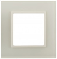 ЭРА 14 Elegance рамка СУ 1 мест.стекло, сл.кость+сл.к 14-5101-02 5053