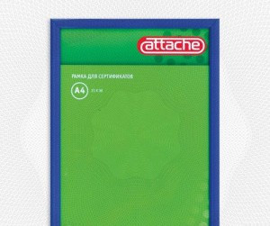 рамка пл.багет синий 21х30 ATTACHE для серт.и дипломов