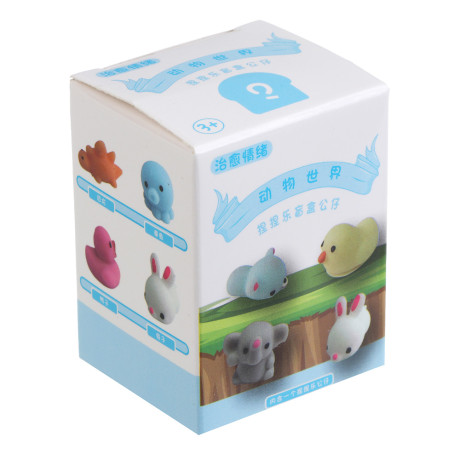 Игрушка антистресс мялка "Зоопарк", 8х5х2,5см, TPR, микс